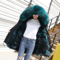 New Parkas Female Women Winter Coat Thickening Cotton Winter Jacket Womens black Real fur Outwear Parkas for Women Winter